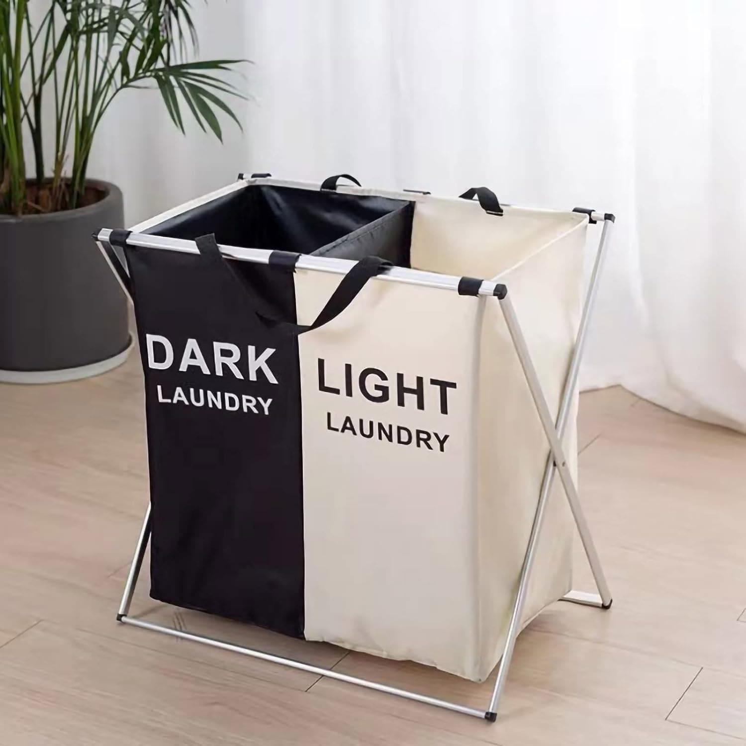 2/3 Grid Laundry Basket With Stand, Foldable Dirty Clothes Storage Hamper, Waterproof Home Laundry Basket, X Shape Foldable Dirty Laundry Basket, Collapsible Laundry Storage Organizer, Oxford Fabric Clothes Laundry Bag 2/3 Grid Laundry Basket With Stand, Foldable Dirty Clothes Storage Hamper, Waterproof Home Laundry Basket, X Shape Foldable Dirty Laundry Basket, Collapsible Laundry Storage Organizer, Oxford Fabric Clothes Laundry Bag